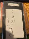 HOFer Gene Hickerson Autographed Cleveland Browns Card JSA Slabbed - Died 2008