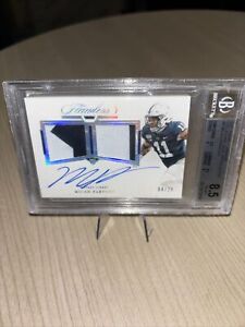 MICAH PARSONS-2021 Panini Flawless Auto & Patch-4/25-BCG 8.5