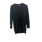 VINCE Wool Blend Cardigan Sweater in Black XS