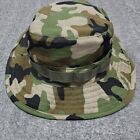 US Military Army Boonie Hat Mens Large Green Camo Jungle Type II Bucket Cap