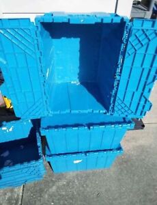 Stackable Plastic Storage Containers (Interlocking Lid)