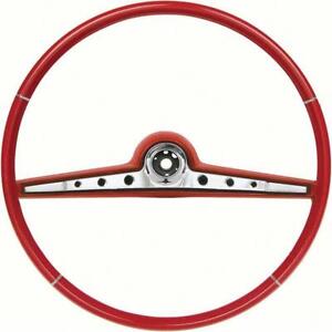 OER 768149 1962 Impala Steering Wheel w/Horn Ring, SS, Red (For: 1962 Impala)