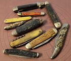 JUNK DRAWER Knife Lot Of 10 Folding Pocket Knives For Parts Or Repair