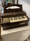 Vintage Magnus Children's Organ Electric Cord Organ Brown WORKS model 300