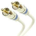 25ft DUAL RCA AUDIO CABLE Bare Copper 18AWG Solid Core 75 Ohm Subwoofer Coax CL2
