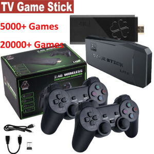 4K HDMI Retro Game Console Plug&Play 20000+ Video Game Stick Controllers Gamepad
