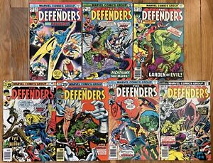 DEFENDERS LOT 28 31 36 37 38 39 40 (1972 Series) Starhawk Dr Strange Hulk