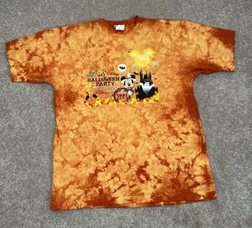 Vintage Y2K Disney World Mickeys Not So Scary Halloween Party 2001 Shirt Sz L