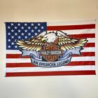 Harley Davidson Motorcycle USA Flag 3x5 ft Legendary Banner Garden Garage Sign