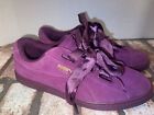 Puma Purple Suede Low Top Casual Sneakers Shoes - Size US Women’s 8