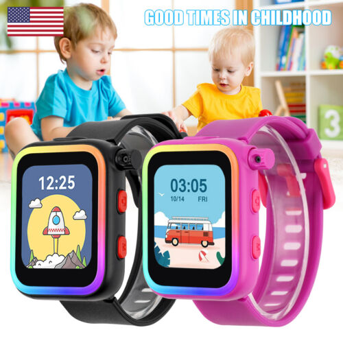 Kids Smart Watch Phone Smartwatch with Rotatable Camera Audio Book Games Video
