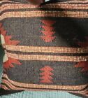 Two Brand New Southwestern Wool & Jute Roost Home Throw Pillow Covers. Grey/Rust