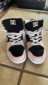 DC Shoes Cure High Top - Women’s  kids big kids size usa 6 - Pink/Black