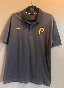 Mens Nike Pittsburgh Pirates Polo Shirt Size L