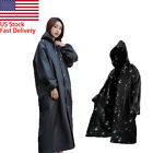 Women Men Adults Waterproof Jacket Raincoat Rain Coat Hooded Poncho Rainwear NEW