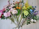 Huge Lot DIY Craft Faux Flower Stems - Rainbow Wreath Making Wedding, Home Decor