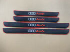 4PCS Black Car Door Scuff Sill Cover Panel Step Protector For Audi Accessories (For: Audi A3 Quattro)