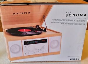 New ListingVictrola Sonoma Music Center With Record Player & Bluetooth Speakers NEW