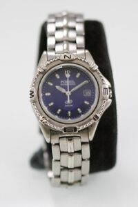 Fossil Blue Women Watch Silver Stainless Steel 50m Water Res Date Battery Quartz