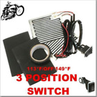 12V Universal Motorcycle~ATV Heated Handlebar Grips W/ 3 Position Switch