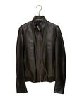 DIOR HOMME Men's Leather Jacket Lambskin Riders Black Italy Size:44/2713