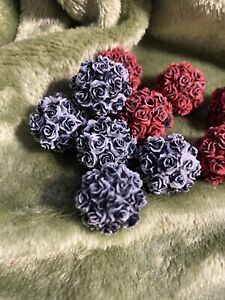 Rose Beads Black And Red