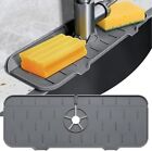 Silicone Sink Mat Set-Faucet Drain Pad, Kitchen Splash Guard & Drip Catcher Tray