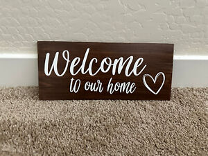 New ListingWelcome to our home wood wall signs home decor