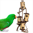 Bamboo Climb & Forage Bird Toy, Foraging Parrot Toy, Natural Shreddable Bird Toy