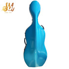 4/4 Cello Case Carbon fiber Hard case with handle and shoulder strap bule light