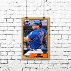Tim Tebow New York Mets MLB 1987 Baseball Card Poster - 11x17 inches