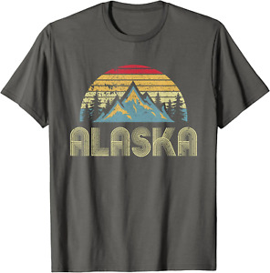 Alaska Tee - Retro Vintage Mountains Nature Hiking Unisex T-Shirt