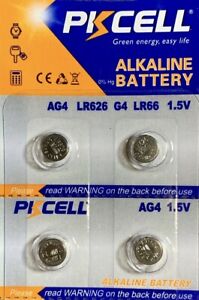 AG4 LR626 PKCELL Battery (4 piece)  LR66 377 377A 626 177 V377 US Seller