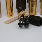 Saxophone Rubber Mouthpiece Metal Ligature for Alto Tenor Soprano Sax Mouthpiece