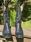 Ferrini Black Teju Lizard Western Cowboy Boots~ Men's Size 12 D Square Toe