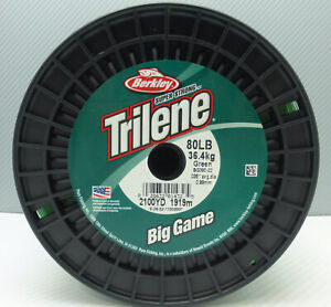 Berkley Trilene 80 lb Big Game Green Monofilament Fishing Line 2100 yards
