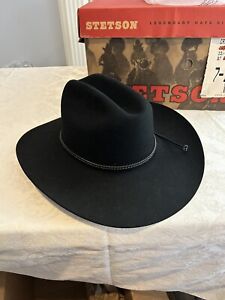 Stetson Carson  Hat 7 1/4 Black 4X Beaver