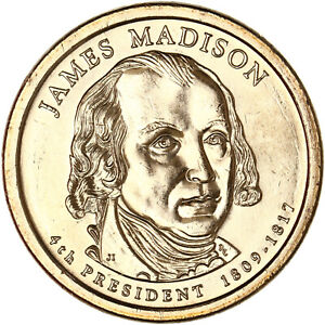 2007 P Presidential Dollar James Madison BU Clad US Coin