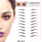 Hair-like Eyebrow Tattoo Sticker False Eyebrow Waterproof Lasting Makeup Kit ZE1