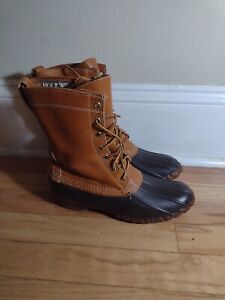 Vintage LL BEAN Maine Hunting Shoes Duck Boots Made in USA Womens Size 8