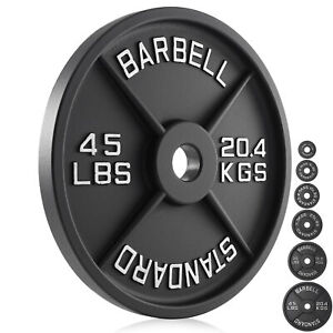 Cast Iron Olympic 2-inch Weight Plates, 2.5 - 45LB