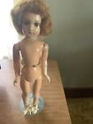 Vintage Doll Composition Head And Body 18” Brown Sleepy Eyes 1950’s
