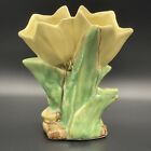 Vintage 1950's McCoy Double Tulip Vase Spring Showers Bring May Flowers Pottery