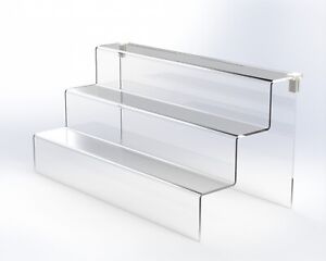 3 Steps Acrylic Display Stand, Fit Ikea Detolf 15