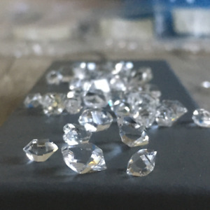 10 pcs Herkimer diamond crystals 7 mm to  9 mm