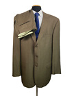Tallia Rochester Big & Tall Mens Brown Wool Suit 50 X-Long Jacket 40x32 Pant