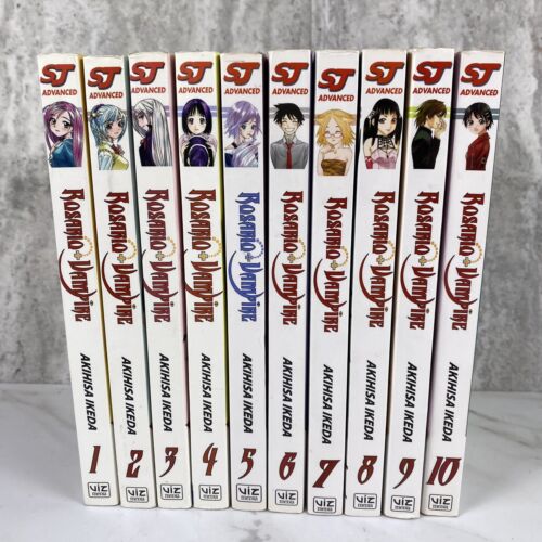 Rosario + Vampire Season 1 Complete Manga Lot Vol. 1 - 10 Shonen Jump Viz