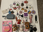 KEYCHAINS 30+ MIXED LOT SOME NEW SOME OLDER DISNEY STATES COIN PURSE MAZE POPIT 