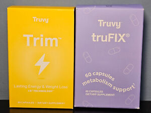 Truvy Trim + truFIX - 30 Day Weight Loss Combo - New in boxes!