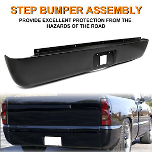 Rear Bumper Roll Pan For Chevy Silverado 2500 3500 HD/GMC Sierra 1500 2007-2013 (For: More than one vehicle)